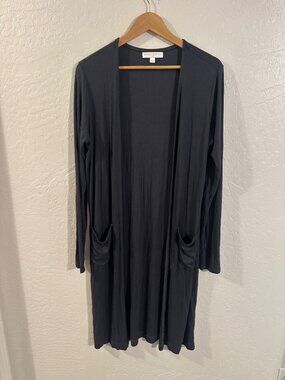Spiritual Gangster Long Ribbed Buttery Soft Open Fall Duster Cardigan Sweater